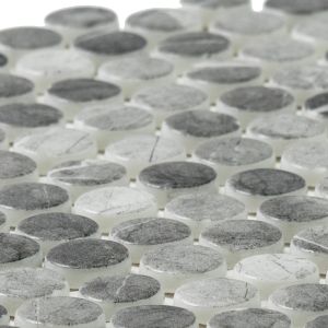 Timeless Penny Storm Recycled Glass Shiny Mosaic