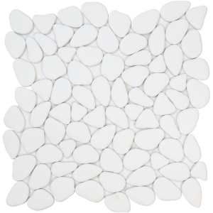Mykonos White Pebbles Matte Mosaic 2